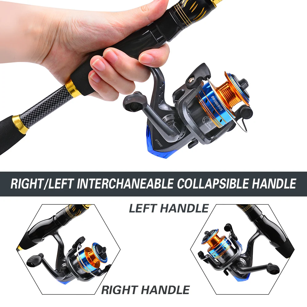 PROBEROS 1.5m-2.4m Fishing Rod – Spincast Reel recenzja i cena