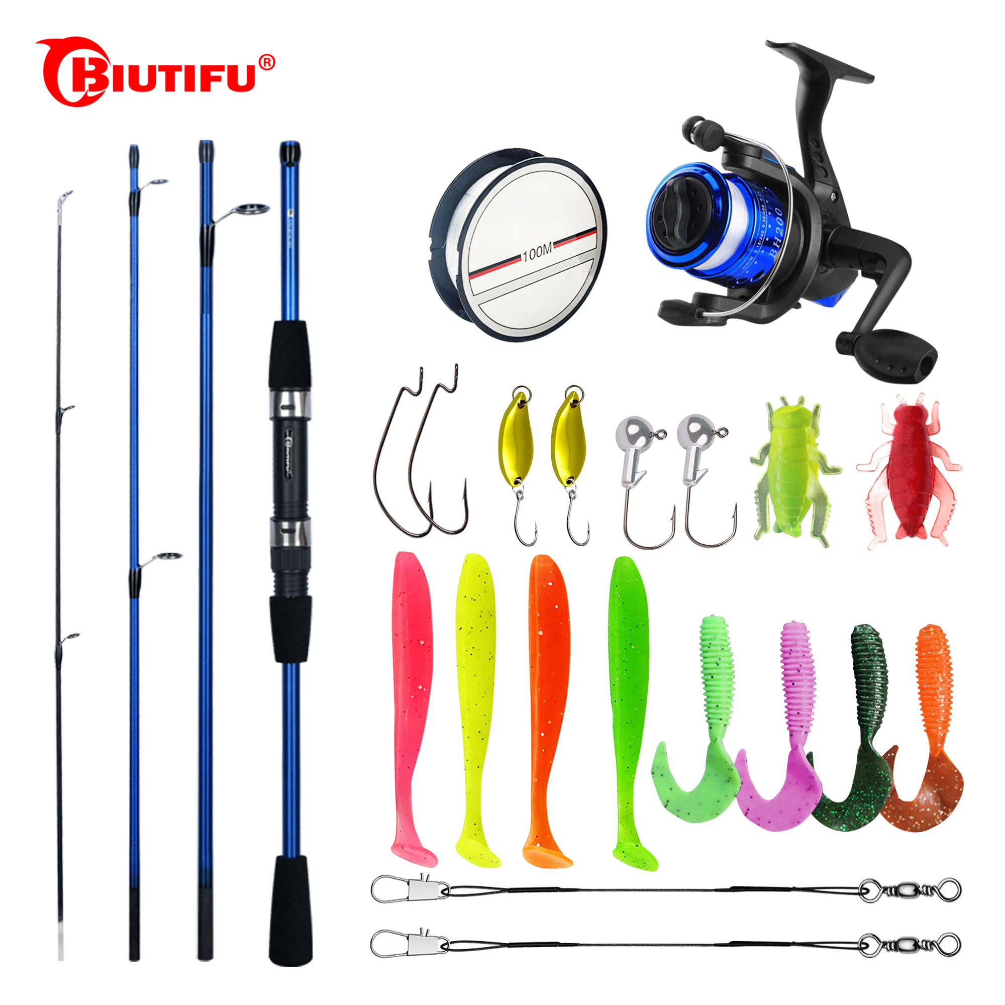 BIUTIFU Spinning Fishing Rod S – Spincast Reel recenzja i cena